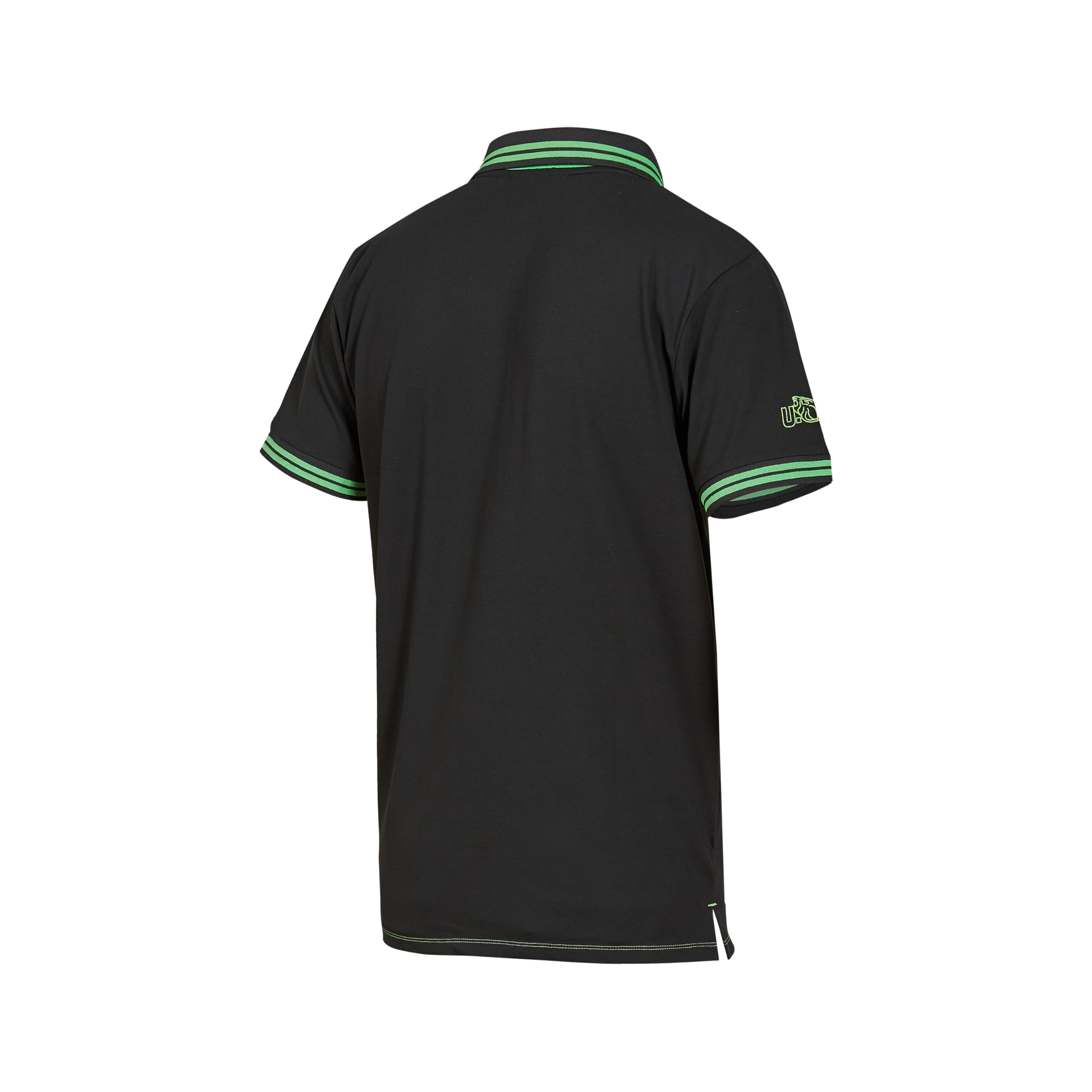 u-power-enjoy-way-polo-asphalt-grey-green-l-kurzarm-stretch image 2