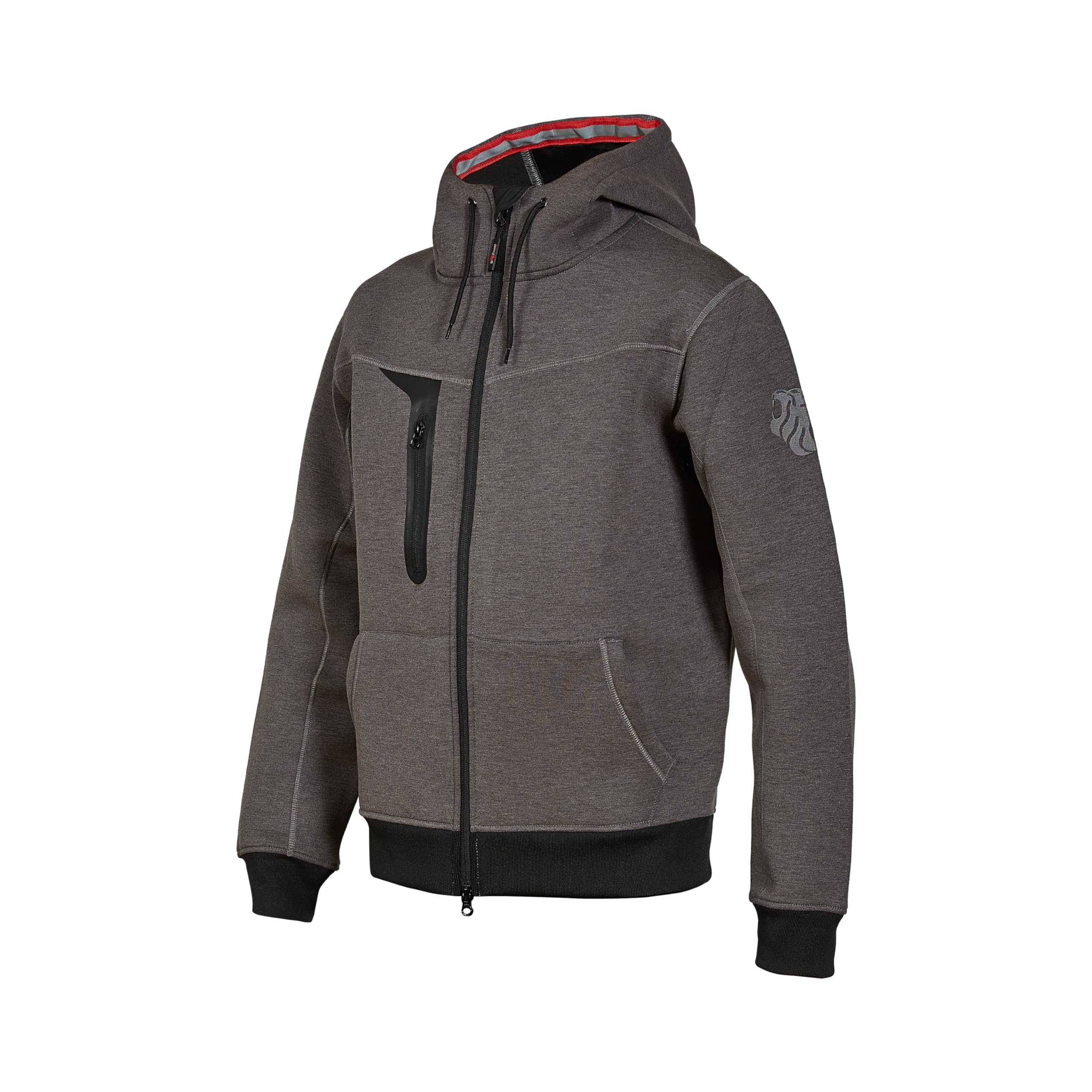 u-power-enjoy-tasty-sweatjacke-grey-meteorite-m-mit-kapuze image 1