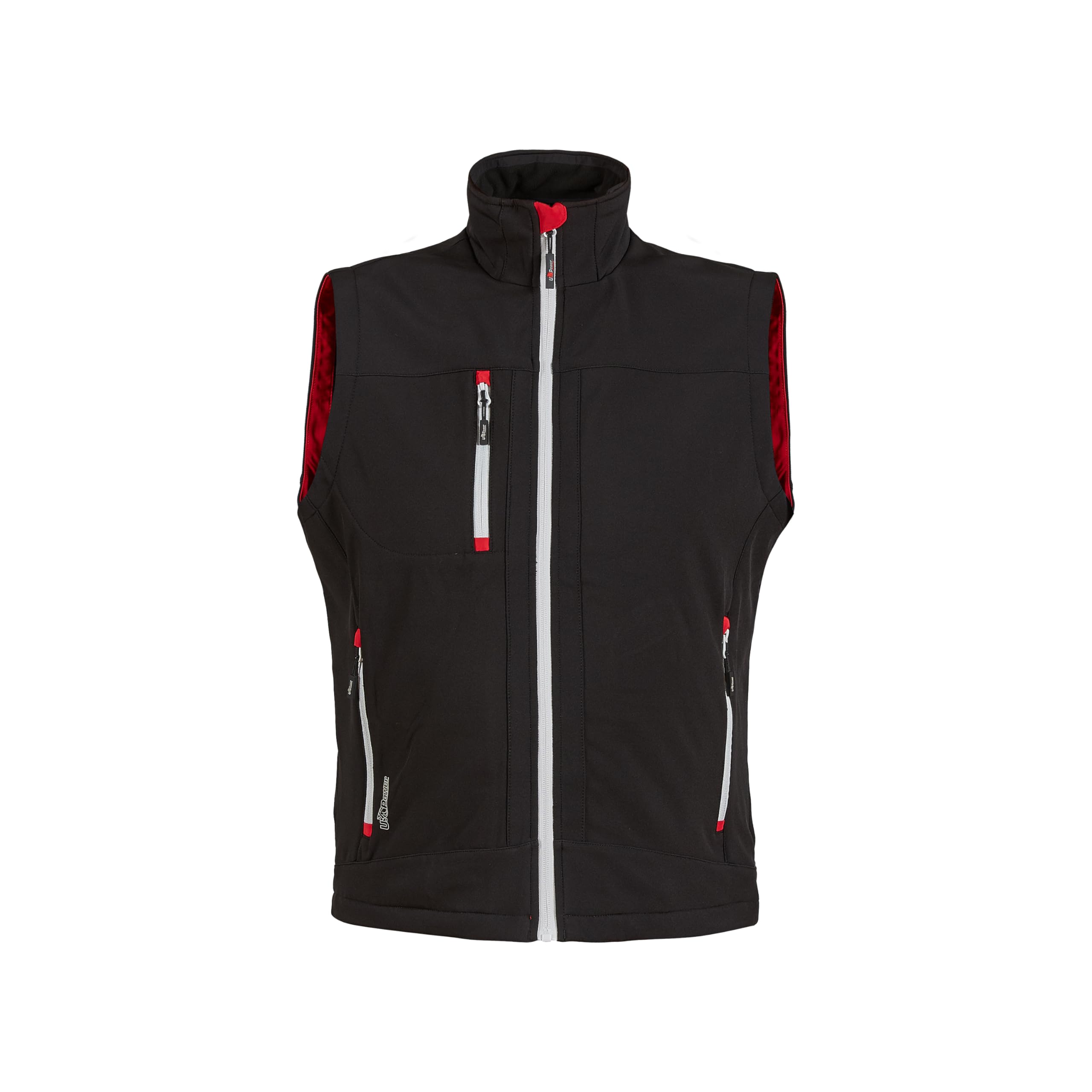 u-power-performance-climb-softshell-weste-black-carbon-winddicht image 3
