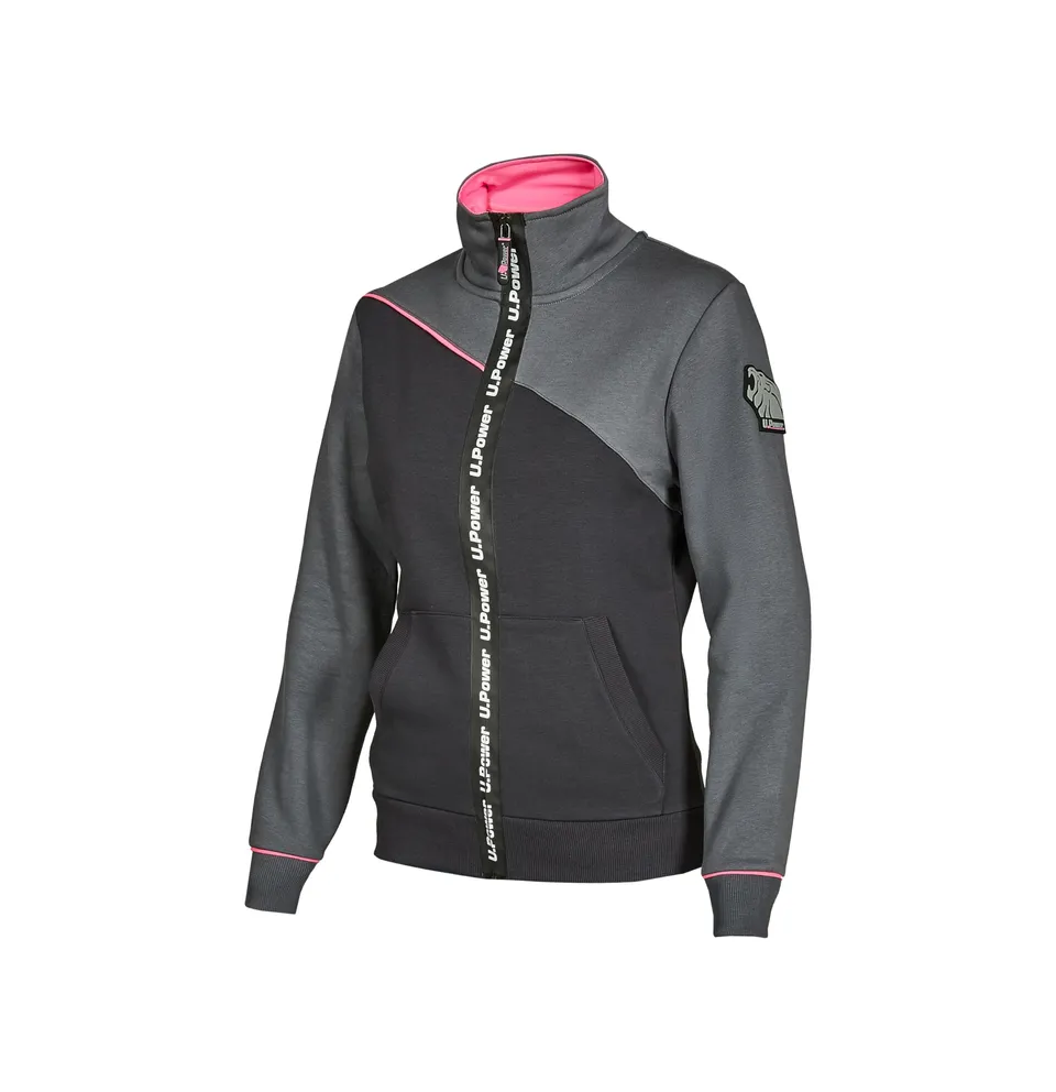 u-power-industry-uranus-lady-sweatshirt-l-grey-fuchsia image 1