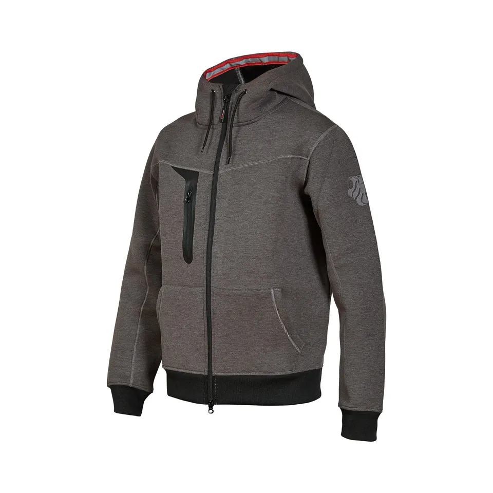 u-power-enjoy-tasty-sweatjacke-grey-meteorite-m-mit-kapuze image 1
