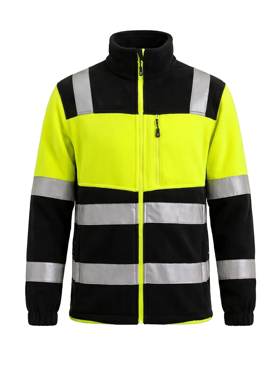 bosafety-fleece-fit-fleecejacke-klasse-1-warnschutz image 1