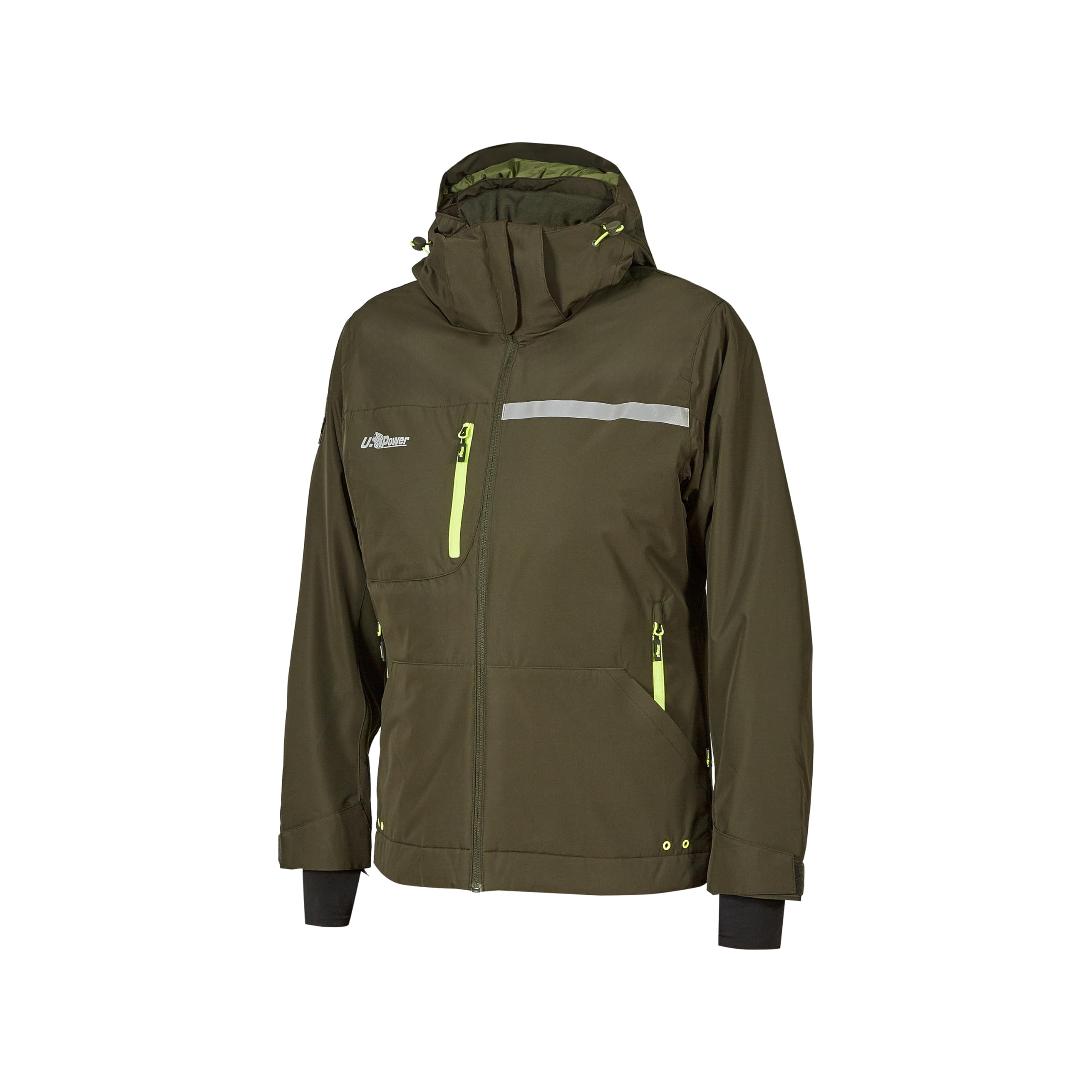 u-power-performance-arbeitsjacke-dark-green-l-wetterfest image 1