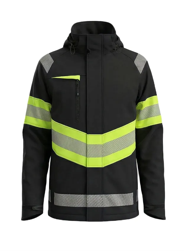 bosafety-atlanta-hi-vis-klasse-1-winter-softshelljacke image 1