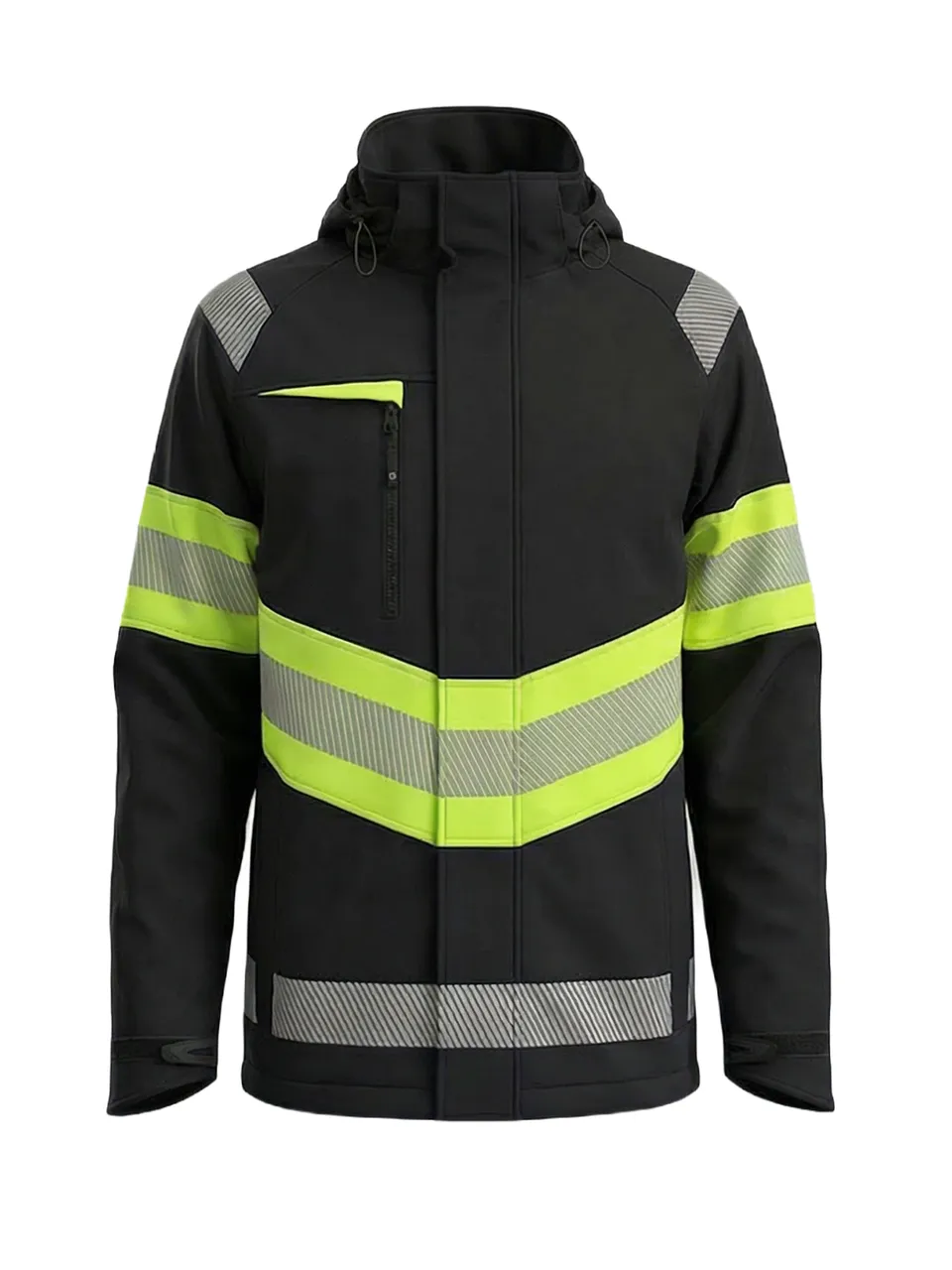 bosafety-atlanta-hi-vis-klasse-1-winter-softshelljacke image 1